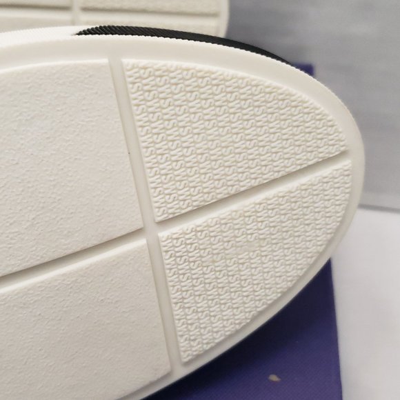 New Stuart Weitzman Shoes Sneakers Metallic Gold Silver Black Flat Slip 9.5 - Picture 11 of 16